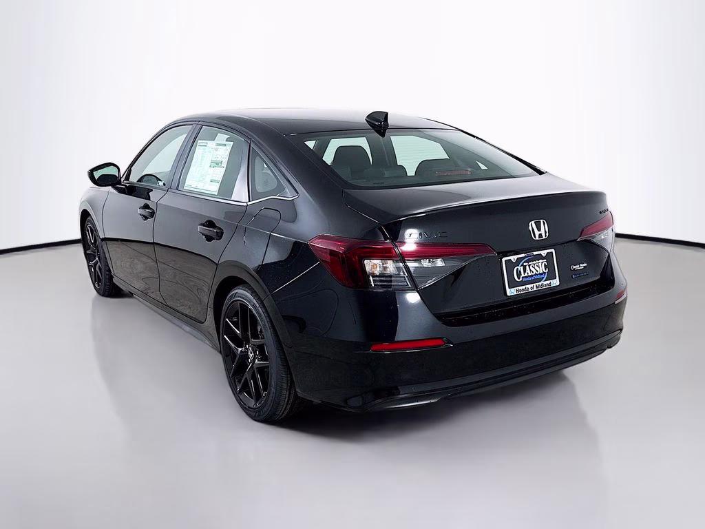 2026 Crystal Black Pearl Honda Civic Hybrid Sport FWD Sedan