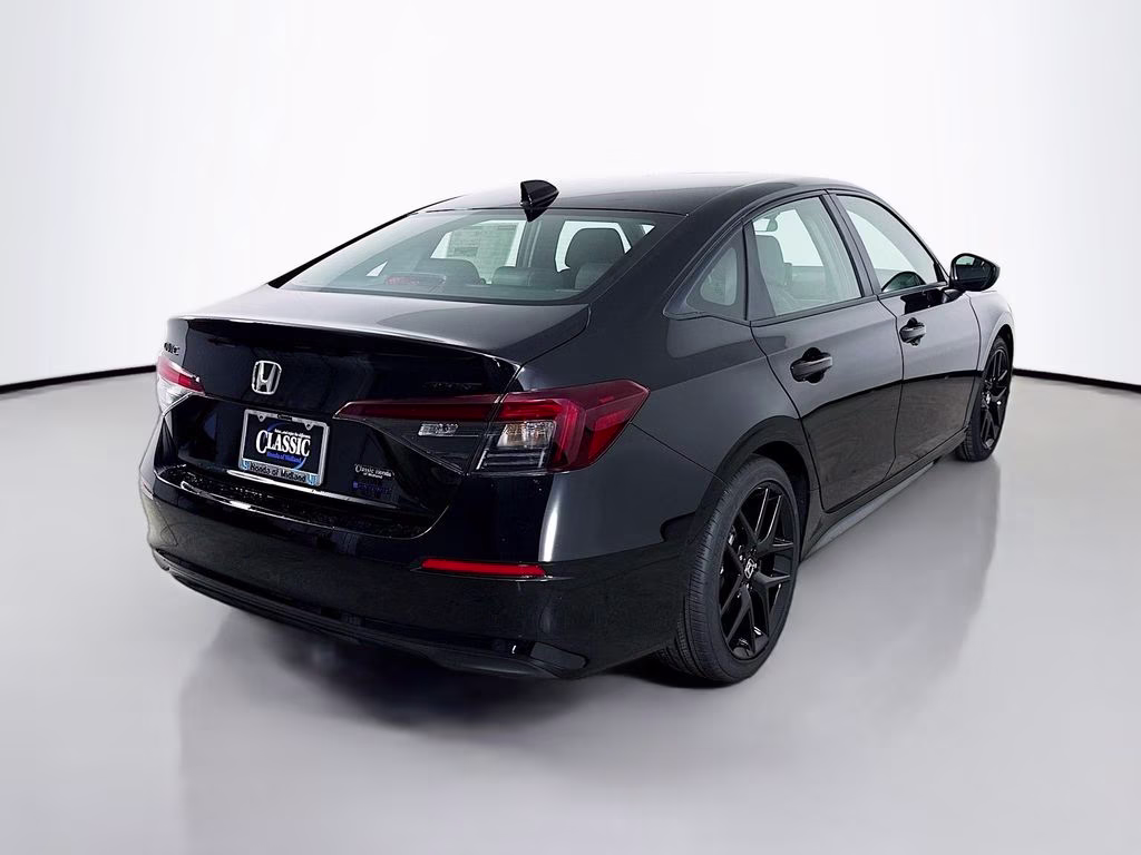 2026 Crystal Black Pearl Honda Civic Hybrid Sport FWD Sedan