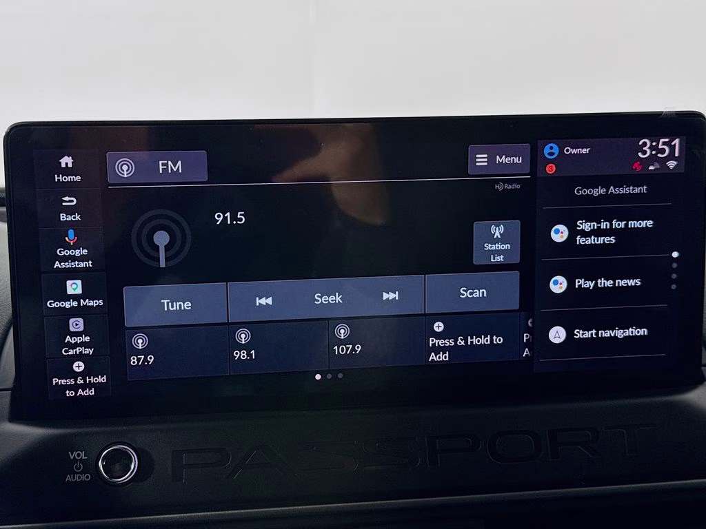 2026 Crystal Black Pearl Honda Passport RTL AWD SUV