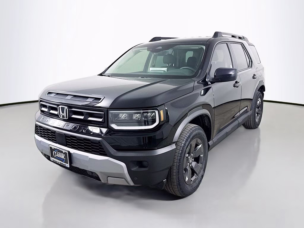 2026 Crystal Black Pearl Honda Passport RTL AWD SUV