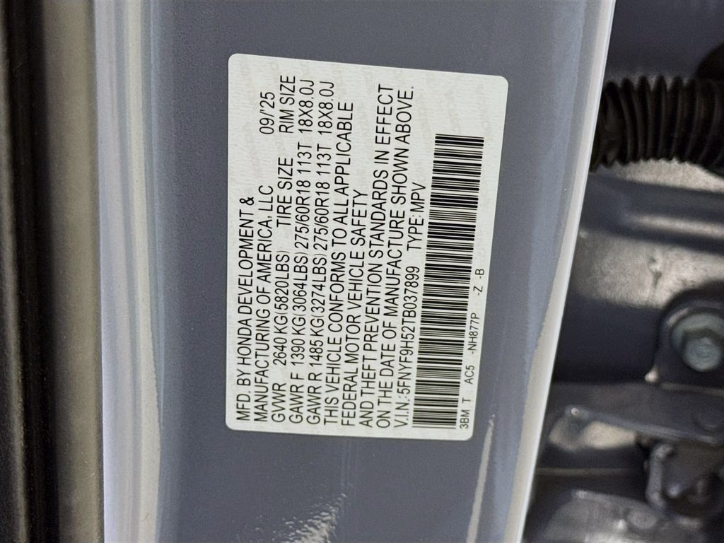 2026 Sonic Gray Pearl Honda Passport TrailSport AWD SUV