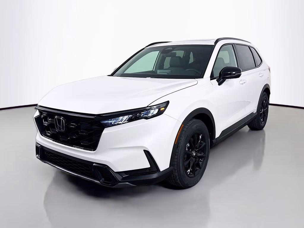2026 Platinum White Pearl Honda CR-V Hybrid Sport-L FWD SUV
