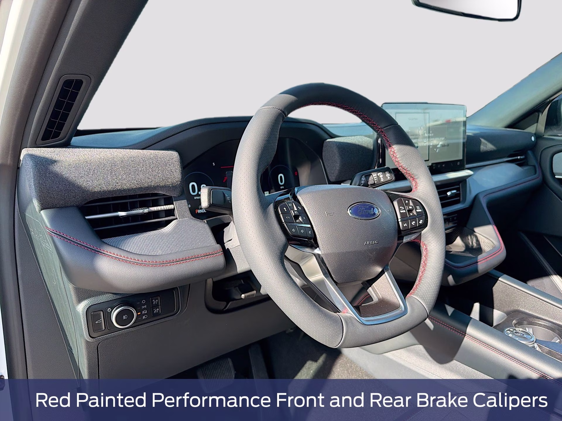 2026 Star White Metallic Tri-Coat Ford Explorer ST-Line RWD SUV