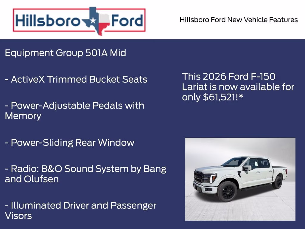 2026 Avalanche Ford F-150 Lariat 4X4 Truck