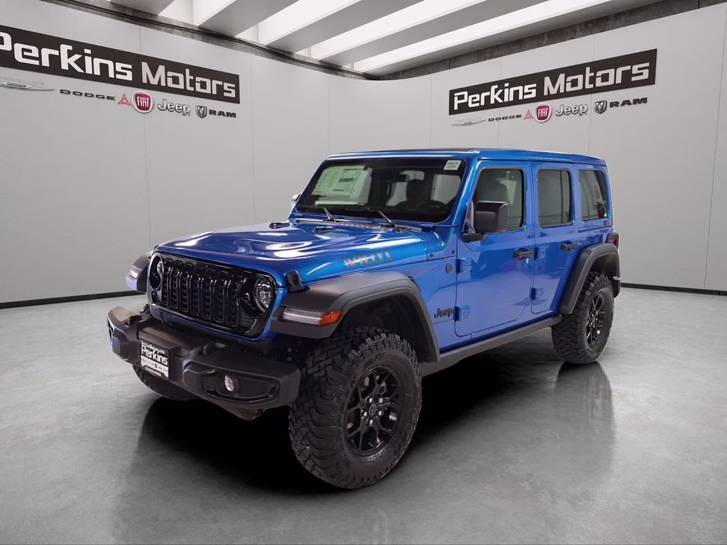 2026 Hydro Blue Pearl Coat Jeep Wrangler Willys 4X4 SUV