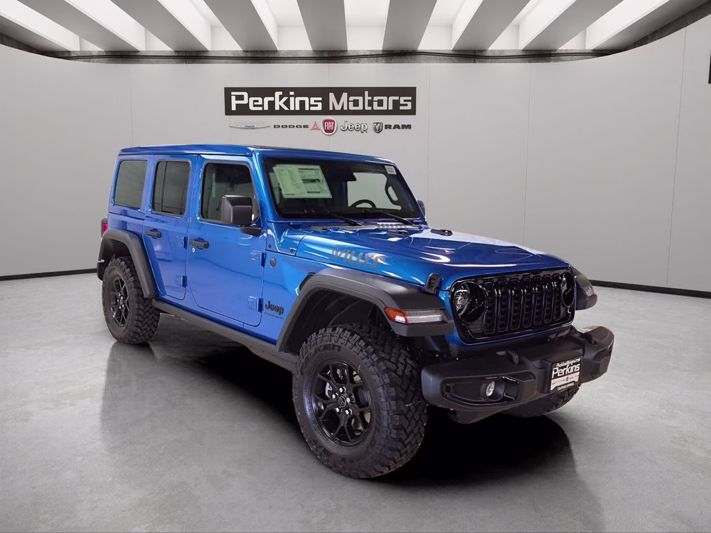 2026 Hydro Blue Pearl Coat Jeep Wrangler Willys 4X4 SUV