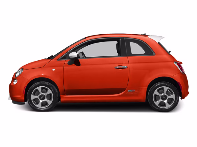 2014 Electric Orange Tri-Coat Pearlcoat FIAT 500e Battery Electric FWD Hatchback