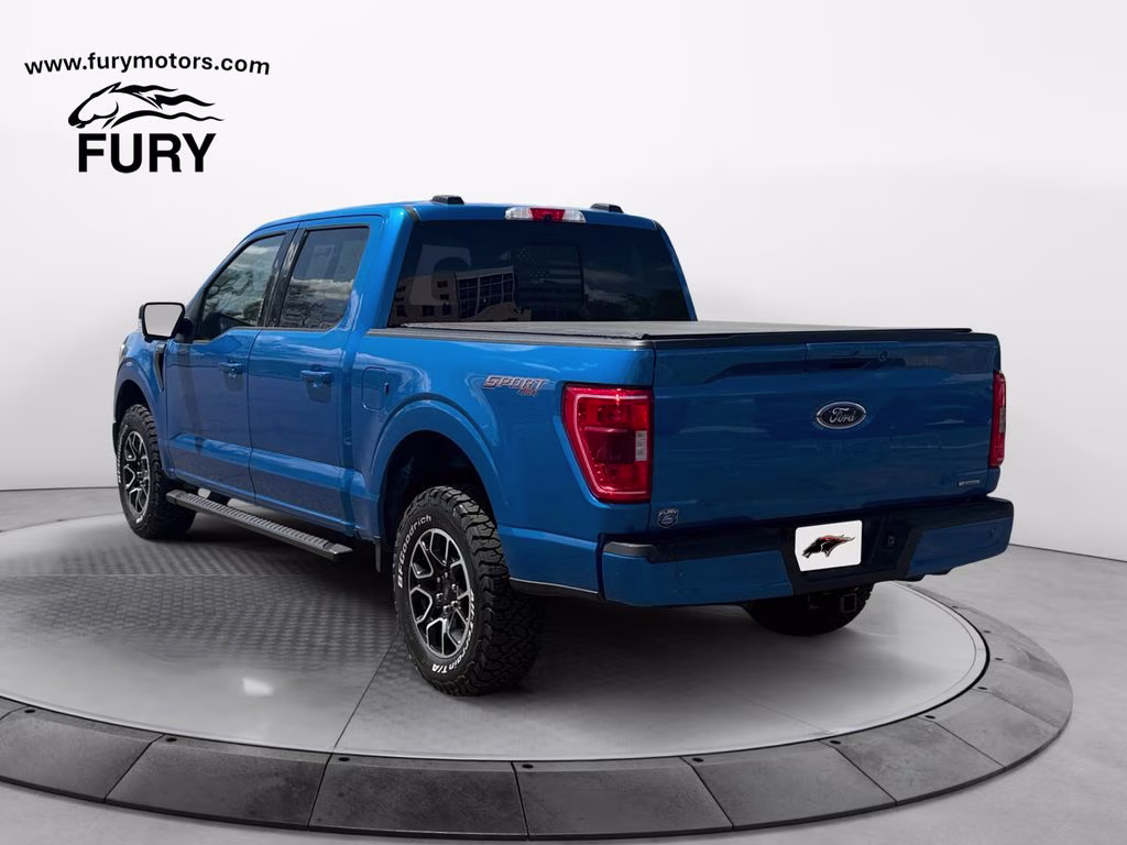 2021 Blue Metallic Ford F-150 XLT Sport Appearance w/360 Camera & Trailer Tow Pk 4X4 Truck