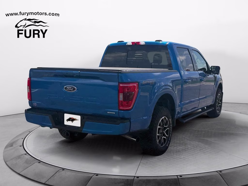 2021 Blue Metallic Ford F-150 XLT Sport Appearance w/360 Camera & Trailer Tow Pk 4X4 Truck