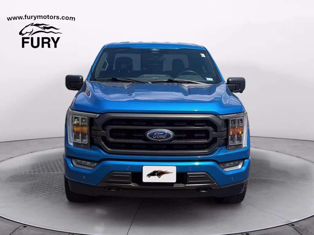 2021 Blue Metallic Ford F-150 XLT Sport Appearance w/360 Camera & Trailer Tow Pk 4X4 Truck