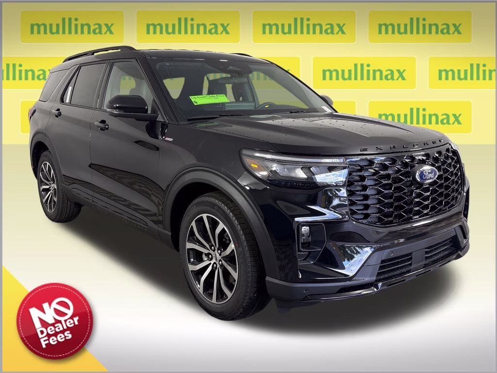 2026 Black Metallic Ford Explorer ST-Line RWD SUV