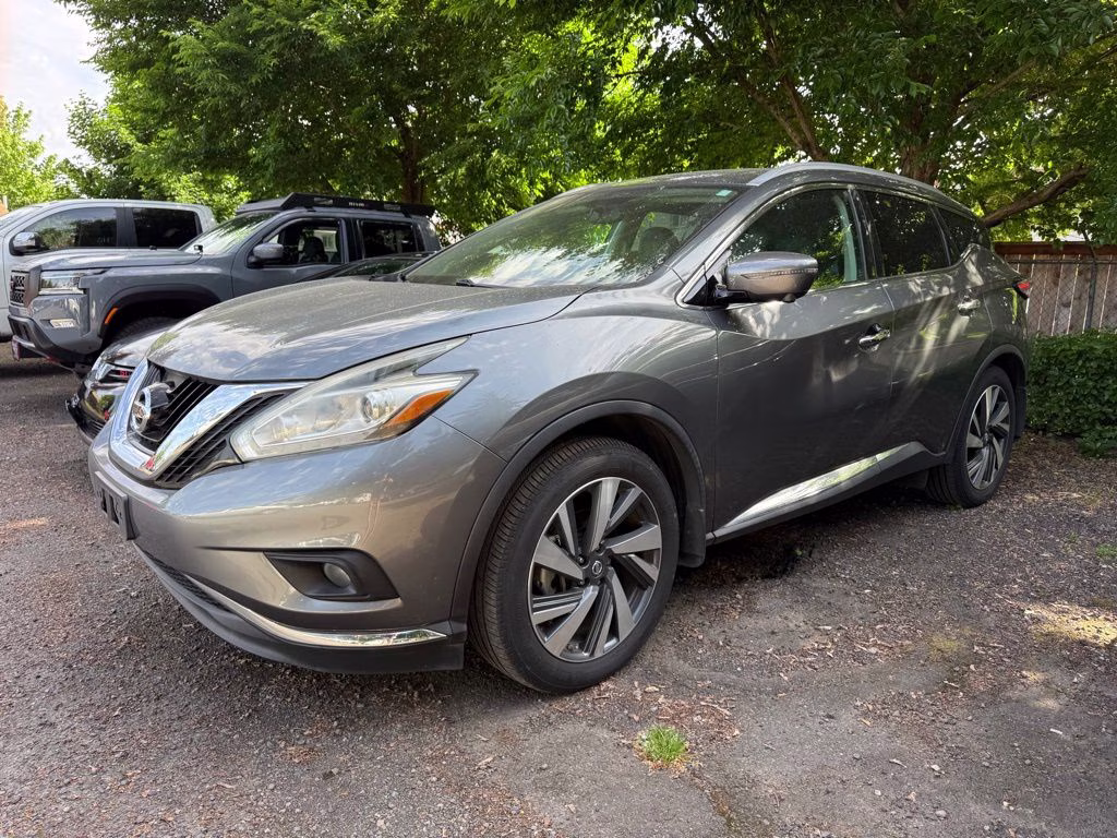 2016 Gun Metallic Nissan Murano Platinum AWD SUV