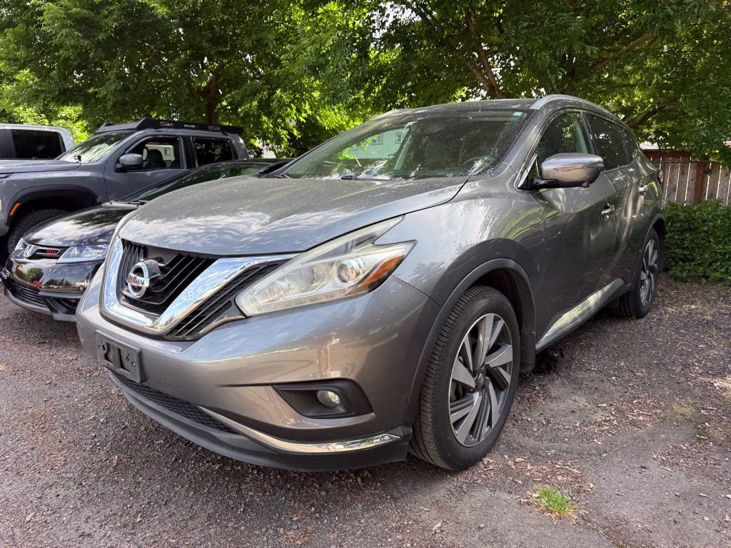2016 Gun Metallic Nissan Murano Platinum AWD SUV