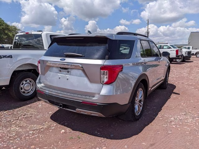 2020 Silver Metallic Ford Explorer XLT RWD SUV