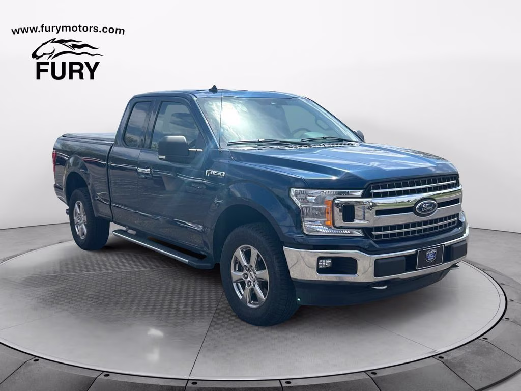 2019 Blue Jeans Metallic Ford F-150 XLT w/Chrome Appearance Pkg 4X4 Truck