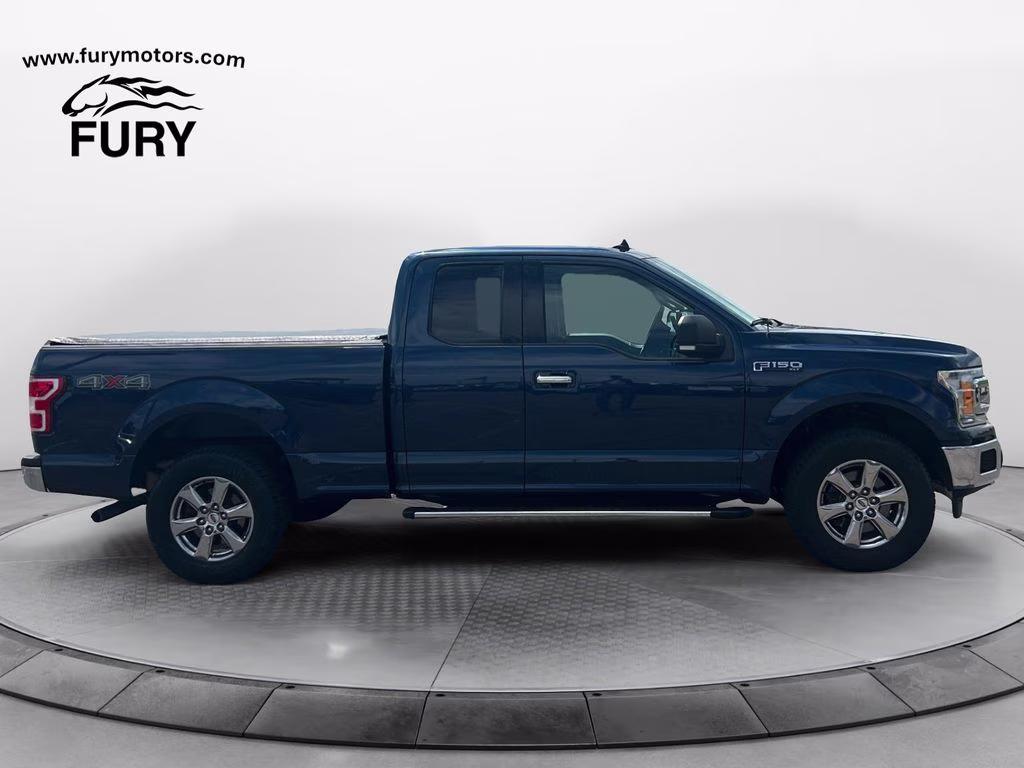 2019 Blue Jeans Metallic Ford F-150 XLT w/Chrome Appearance Pkg 4X4 Truck