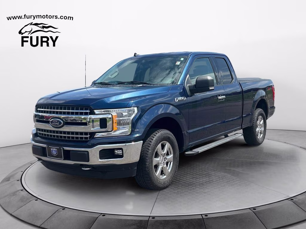 2019 Blue Jeans Metallic Ford F-150 XLT w/Chrome Appearance Pkg 4X4 Truck
