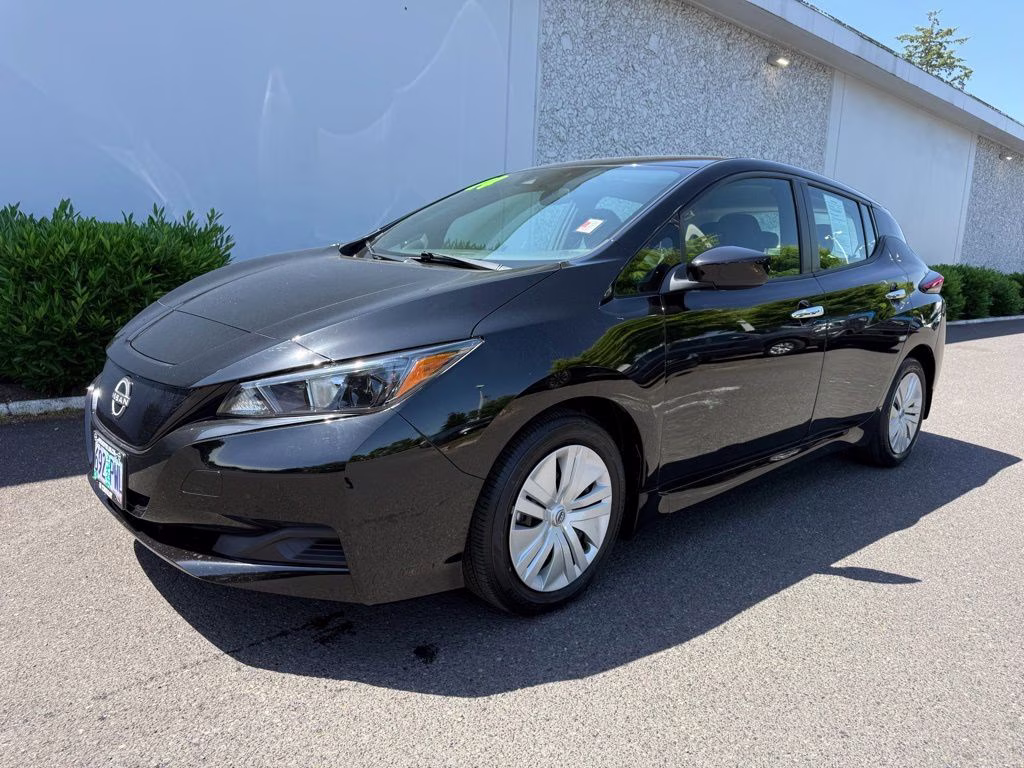 2024 Super Black Nissan LEAF S FWD Hatchback