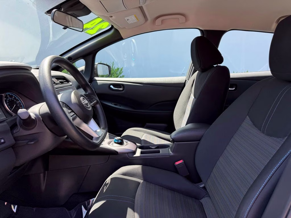 2024 Super Black Nissan LEAF S FWD Hatchback