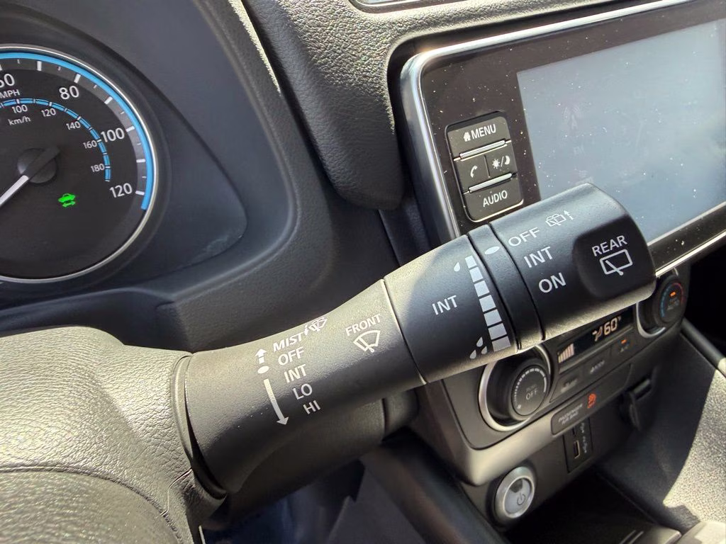 2024 Super Black Nissan LEAF S FWD Hatchback