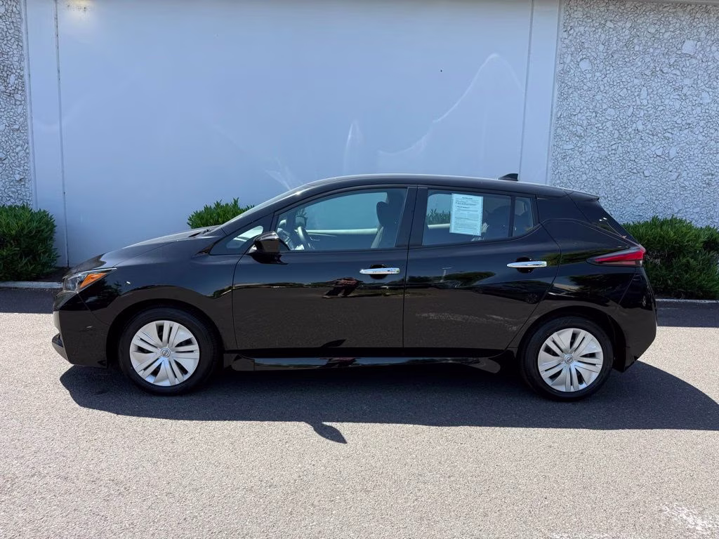 2024 Super Black Nissan LEAF S FWD Hatchback