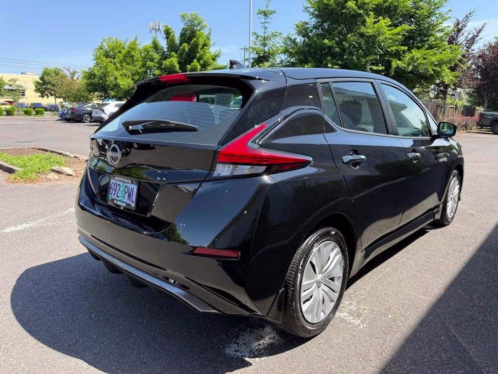 2024 Super Black Nissan LEAF S FWD Hatchback