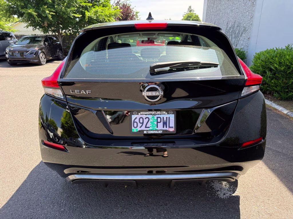 2024 Super Black Nissan LEAF S FWD Hatchback