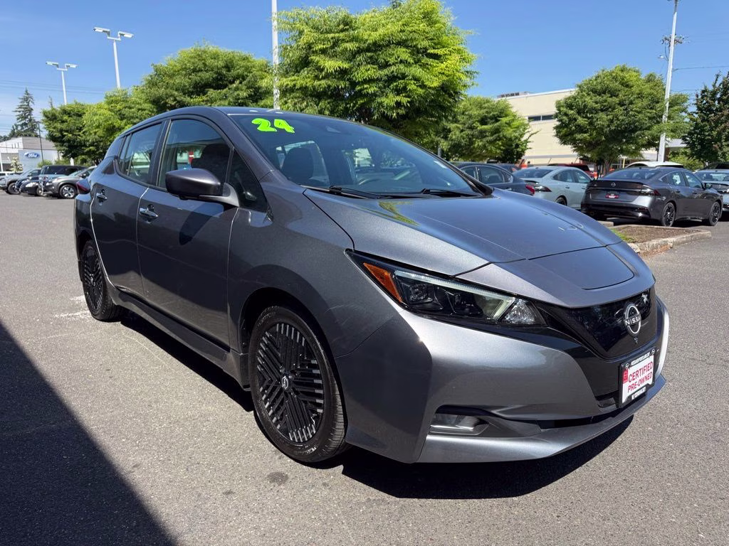 2024 Gun Metallic Nissan LEAF SV Plus FWD Hatchback