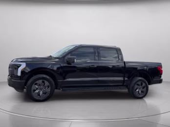 2024 Black Metallic Ford F-150 Lightning XLT AWD Truck