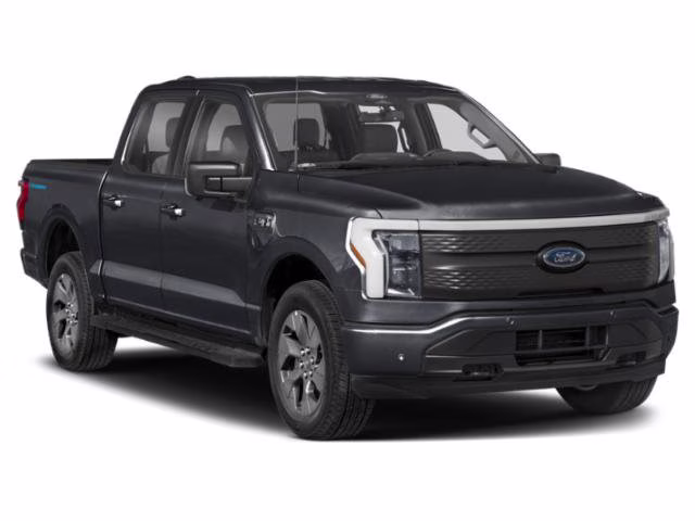 2024 Black Metallic Ford F-150 Lightning XLT AWD Truck