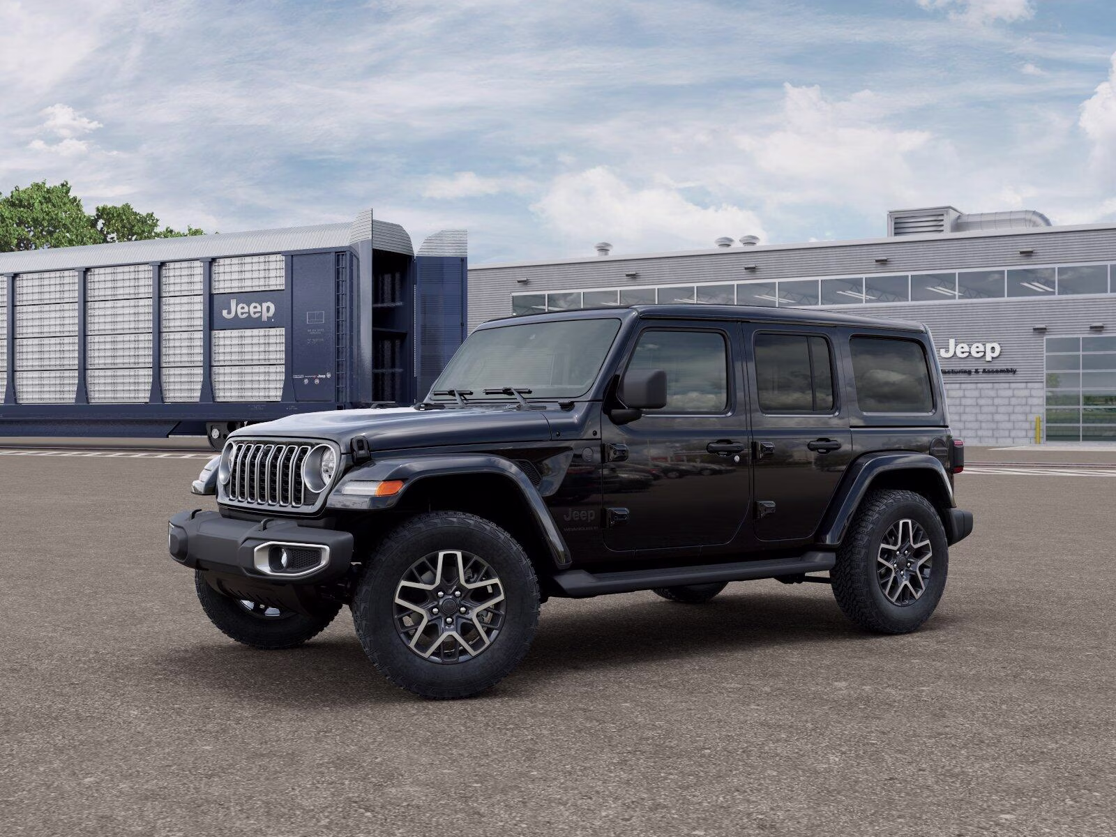 2026 Black Clear Coat Jeep Wrangler Wrangler 4-door Sahara 4X4 4-door