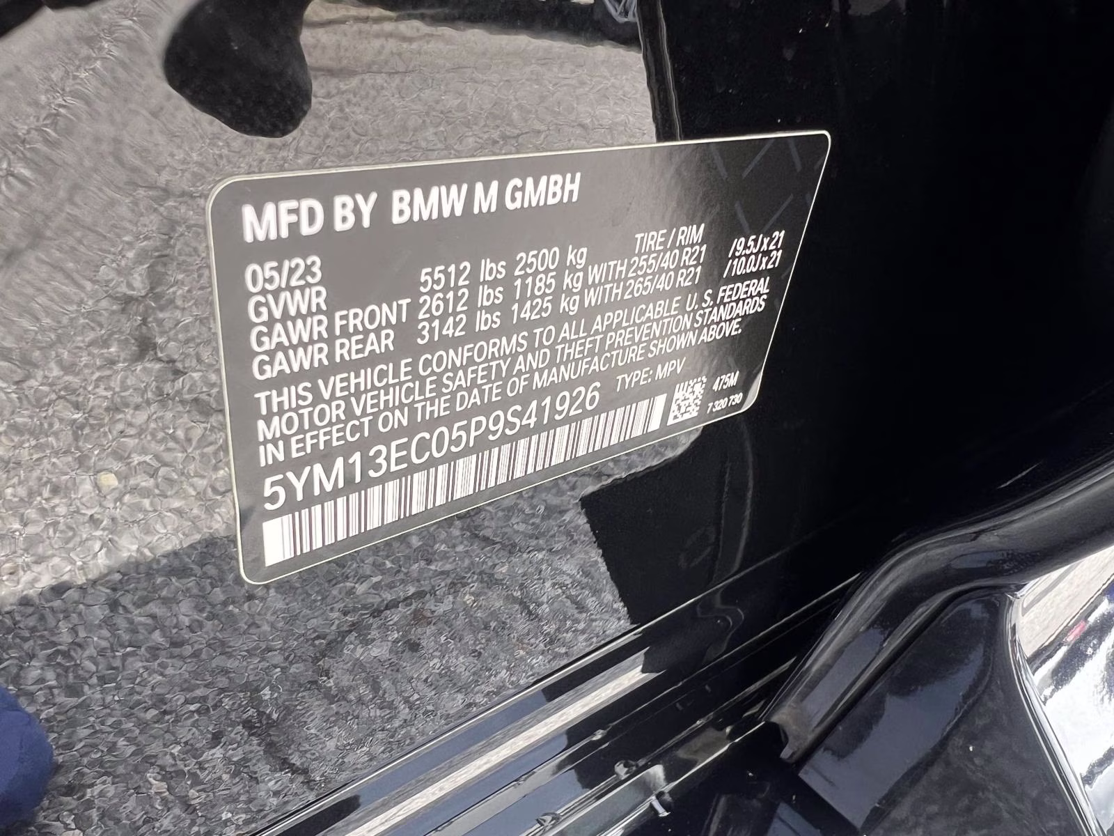 2023 Black BMW X3 M Sports Activity Vehicle AWD SUV