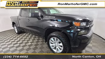 2022 Black Chevrolet Silverado 1500 LTD Custom 4X4 Truck