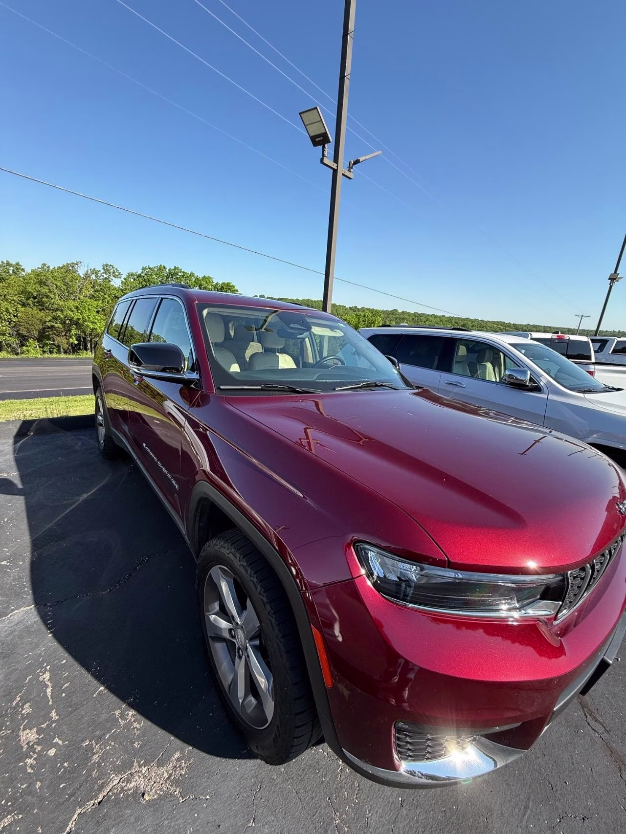 2021 RED Jeep Grand Cherokee L Limited 4X4 SUV