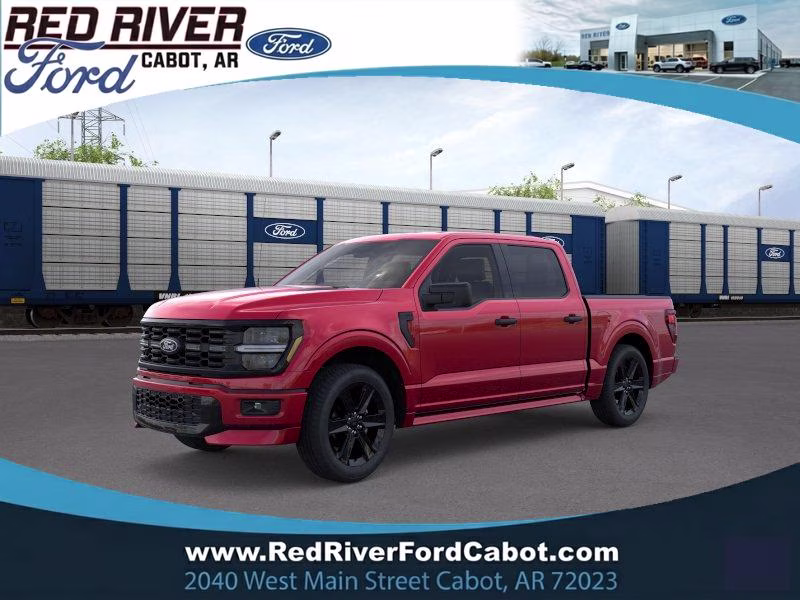2026 Ruby Red Metallic Tinted Clearcoat Ford F-150 STX 4X4 Truck