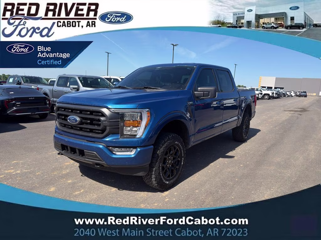 2022 Atlas Blue Metallic Ford F-150 XLT 4X4 Truck