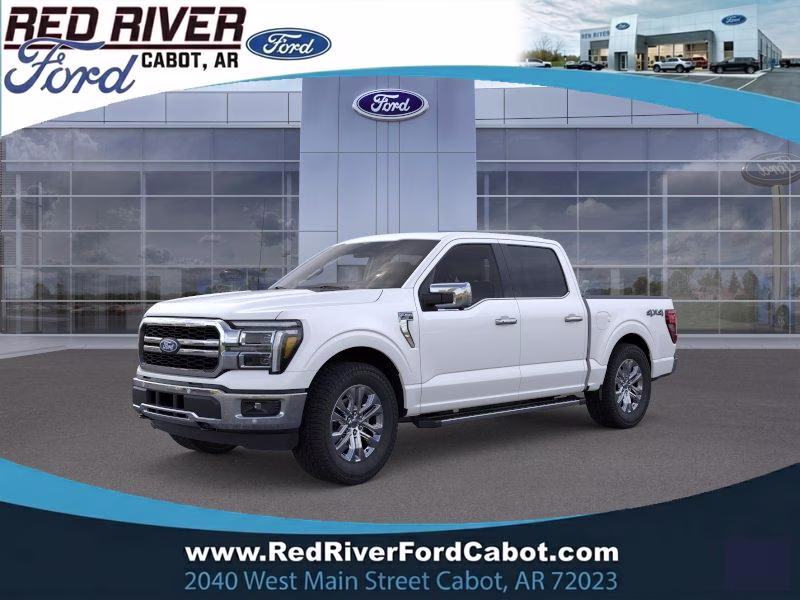 2026 Star White Metallic Tri-Coat Ford F-150 LARIAT 4X4 Truck