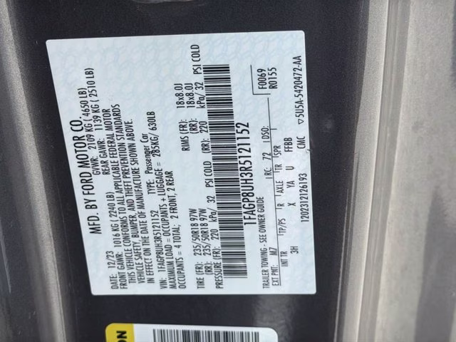 2024 Gray Metallic Ford Mustang EcoBoost Premium RWD Convertible