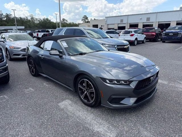 2024 Gray Metallic Ford Mustang EcoBoost Premium RWD Convertible