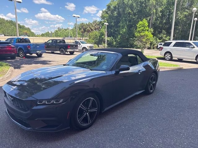 2024 Dark Matter Gray Metallic Ford Mustang EcoBoost Premium RWD Convertible