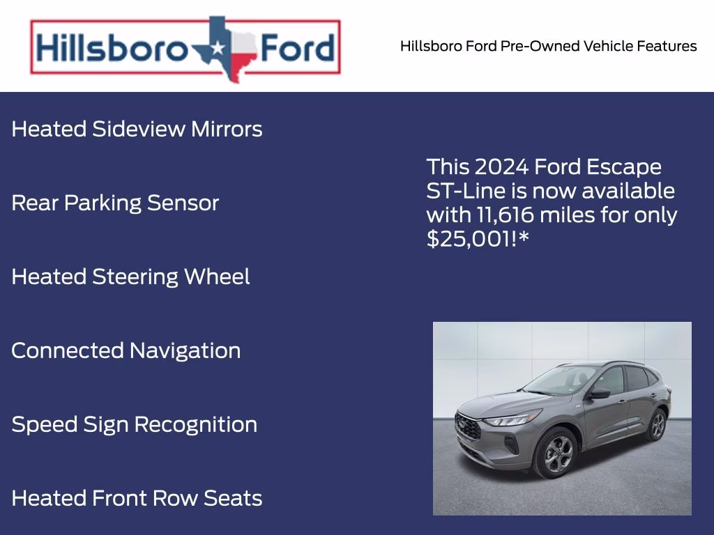 2024 Carbonized Gray Metallic Ford Escape ST-Line AWD SUV