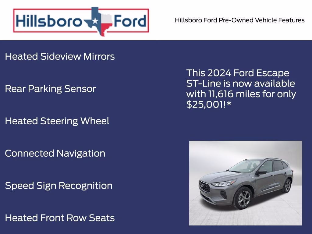 2024 Carbonized Gray Metallic Ford Escape ST-Line AWD SUV