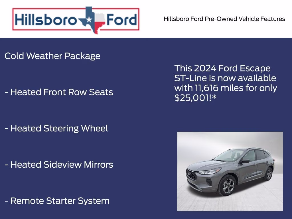 2024 Carbonized Gray Metallic Ford Escape ST-Line AWD SUV