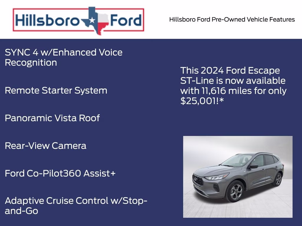 2024 Carbonized Gray Metallic Ford Escape ST-Line AWD SUV
