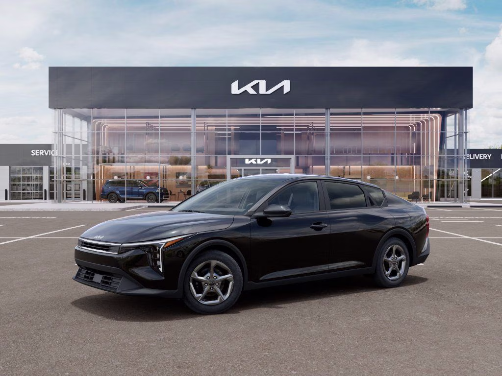 2026 Aurora Black Pearl Kia K4 LXS FWD Sedan