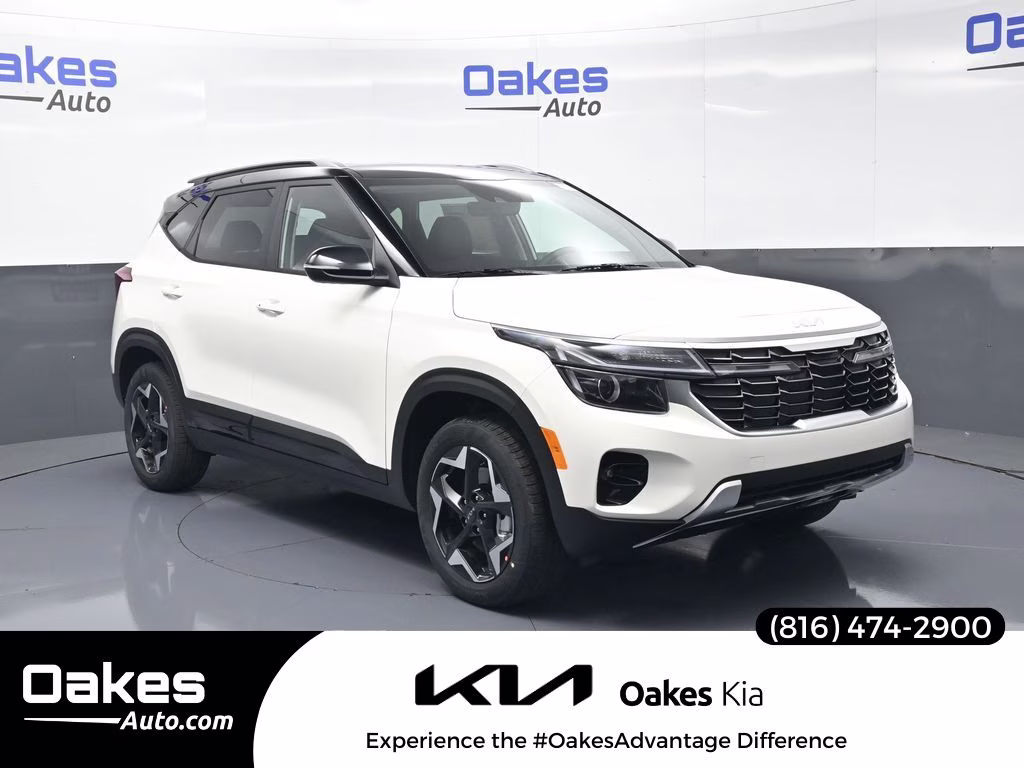 2026 Clear White/Black Roof Kia Seltos S AWD SUV