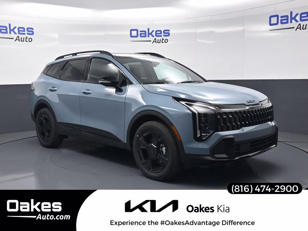 2026 Heritage Blue Kia Sportage Hybrid X-Line AWD SUV