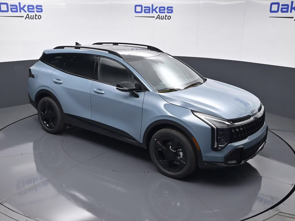 2026 Heritage Blue Kia Sportage Hybrid X-Line AWD SUV