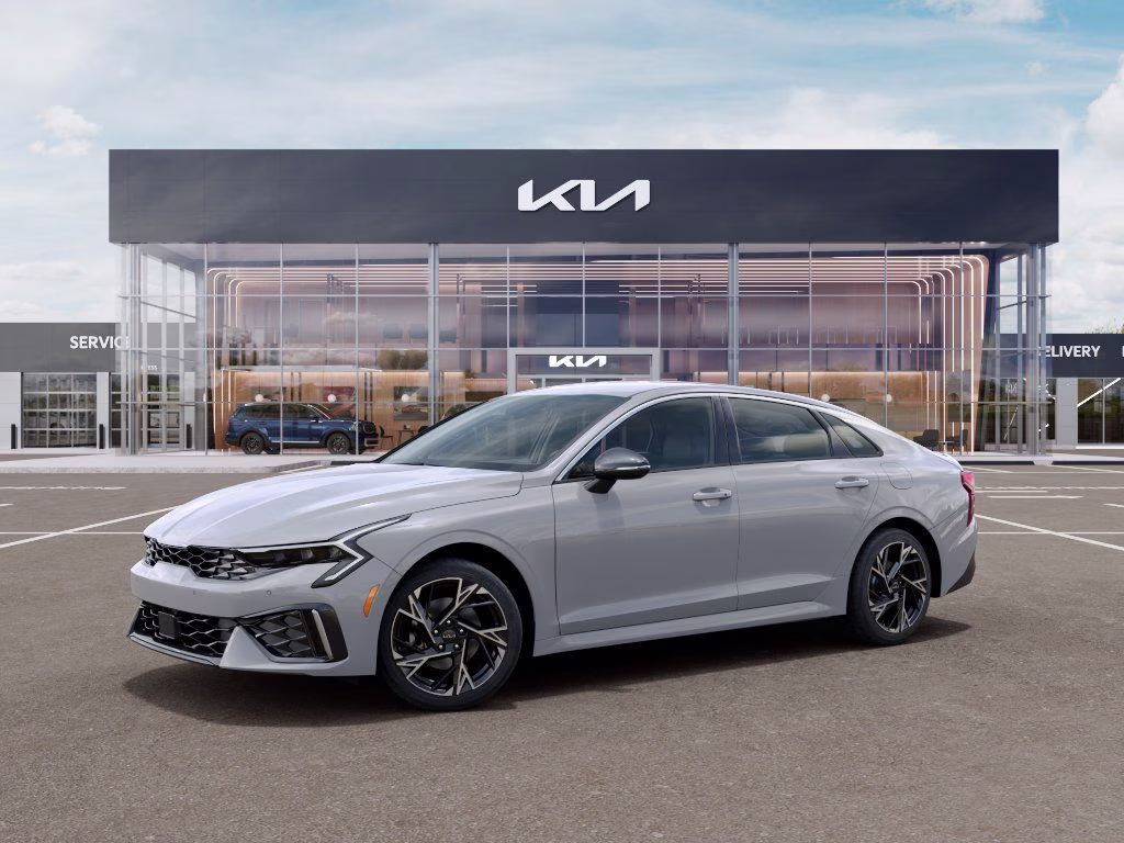 2026 Wolf Gray Kia K5 GT-Line AWD Sedan