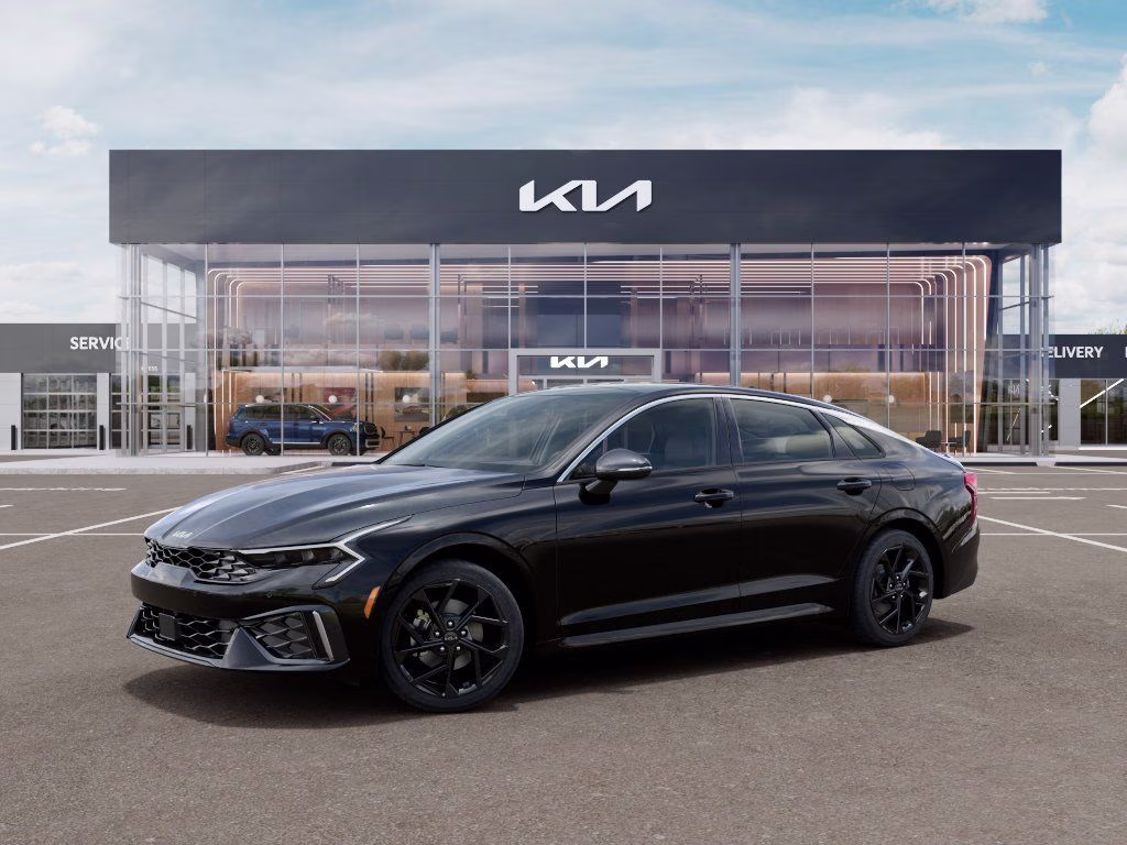 2026 Aurora Black Pearl Kia K5 GT-Line AWD Sedan